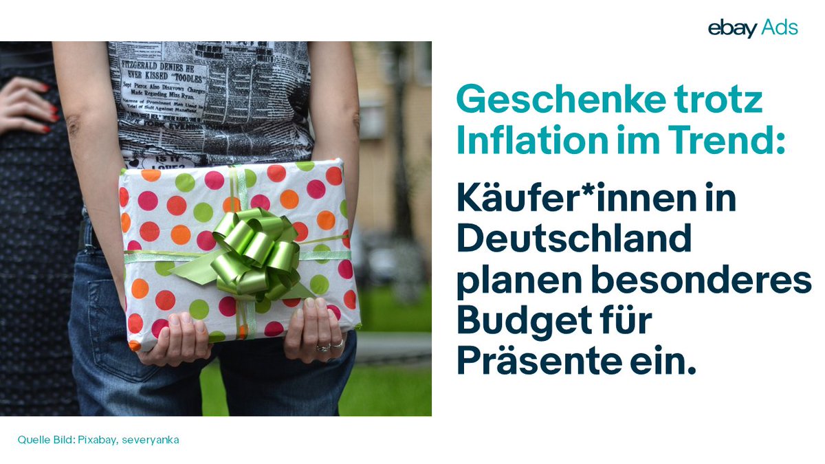 Freunde, Familie und Co. beschenken macht Freude! 🎁

Das findet auch rund ein Fünftel der Deutschen und gibt 2023 gerne Geld dafür aus. 

Mehr Kauflaune-Treiber in unserem Blog: link.faktor3.net/1