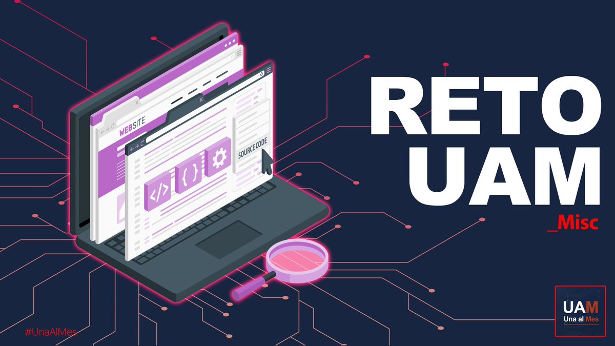 hispasec's tweet photo. 🚨¡Abierto nuevo #reto de #UAM!🚨
#CTF de la categoría #Misc
Autor: @asterixco
Nivel: #Principiante
Regístrate y participa en la nueva plataforma:
💻https://t.co/WRdQVIa7uU
💬https://t.co/l0QXrKpXXy
#CTF #Hacking #UnaAlMes #Hispasec https://t.co/kzJIAHyRVk