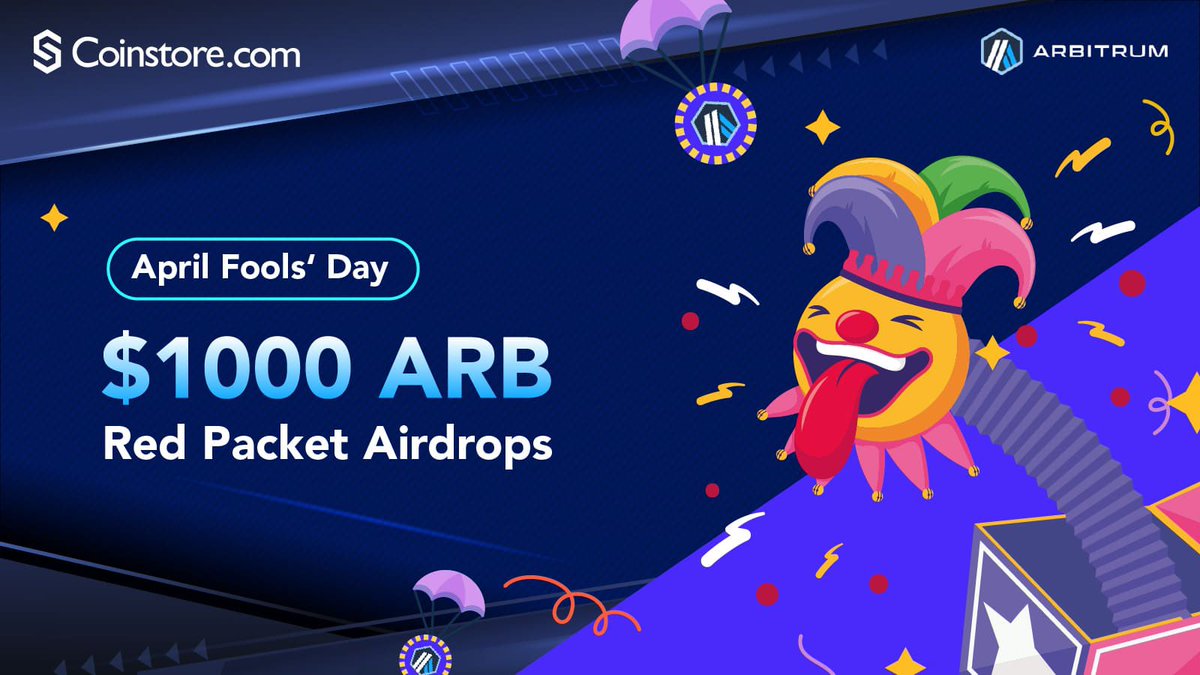 CoinstoreExc's tweet photo. 🥳🥳🥳April Fools' Day Surprise - $1,000 ARB Red Packet Airdrops 🧧 
1st Round 3 Red Packet Passphrase:
👉 https://t.co/oR9RoOwMVb
👉 https://t.co/02Lh0jvxr8
👉 https://t.co/oO1NLAj0dg
How to claim? pls check https://t.co/0XH4bd5urJ
#airdrop #ARB https://t.co/zsOtSQYTW5