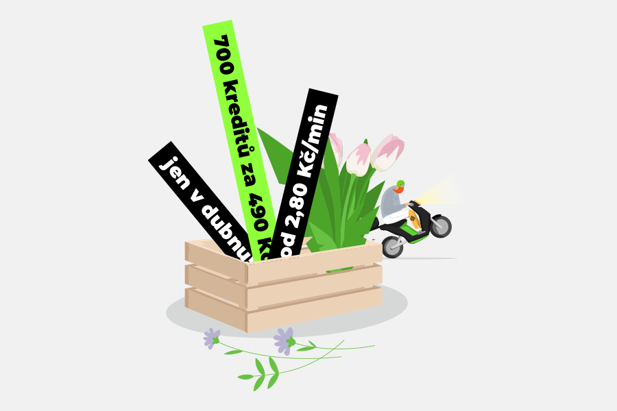 Po celý duben bude možné si koupit jarní balíček. Cena balíčku bude 490 Kč a bonusový kredit 210 Kč. Na váš BeRider účet tedy přistane celkový kredit 700 Kč. 💰 Balíček půjde zakoupit od 1. do 30.4., s expirací jeden měsíc od koupě. #beridercom