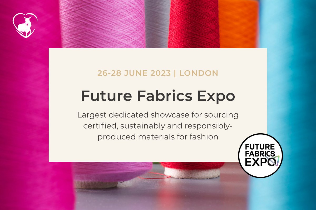 Happy to announce that we are attending together w/ <a href="/haelixa/">Haelixa</a> the Future Fabrics Expo in London. We're excited to engage in conversations with you, so please drop by our booth when you're here. We look forward to seeing you: bit.ly/3KlDwH3 #goodcashmere #transparency