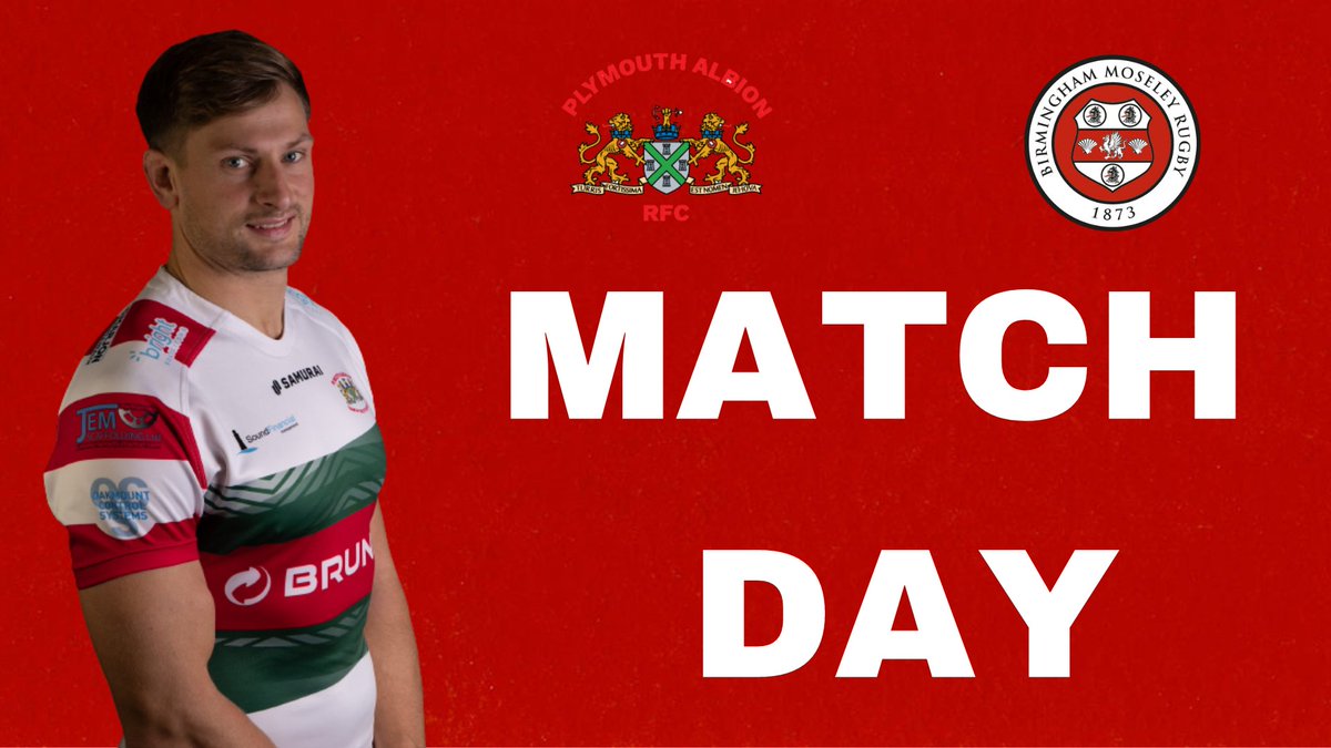 Albion_RFC's tweet photo. IT'S MATCH DAYYYY!!
🆚 Birmingham Moseley
📍 The Brickfields
KO: 3 PM 🏉
🎶 Live entertainment in the marquee after the game
See you soon everyone! 😃
#ALBMOS #AlbionAsOne https://t.co/iA389JtW9E