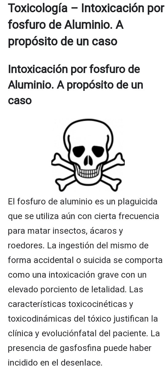 RosyEspinel's tweet photo. 🆘 🆘 🆘🆘 🆘 ALERTA ESPAÑA!!!
El #FosfurodeAluminio es un #BIOCIDA no compatible con la vida. Su venta y utilización deberian estar prohibidas por ser letal en personas, animales y medio natural. @consumidores @facua @govern @jcyl @perearagones @DefensorPuebloE
@sanidadgob https://t.co/mlLT7JwO7w