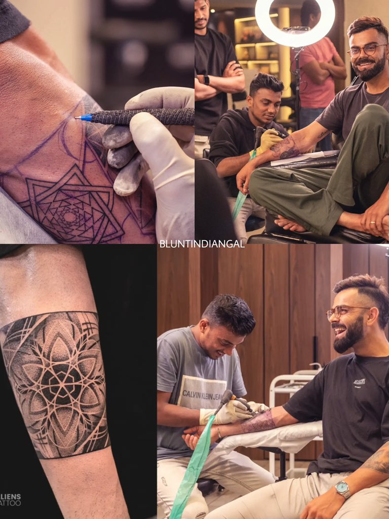 Virat Kohli dedicates his new tattoo to his spiritual journey symbolising  sense of unity and connectedness with the universe., image size:768x1024