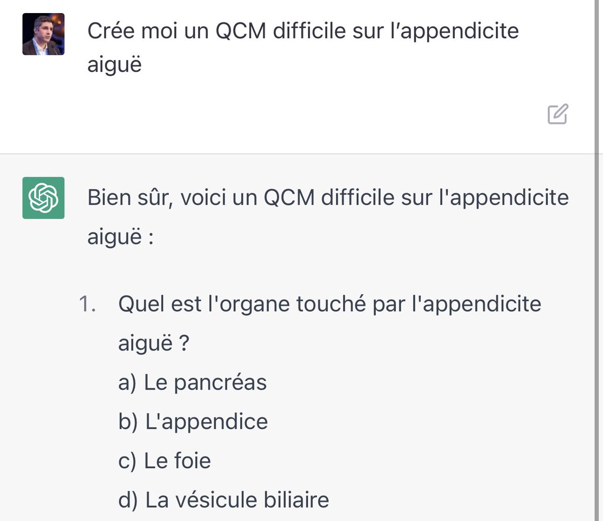 Les #PUPH ont encore un peu de temps avant d’être remplacés par #ChatGPT 😅