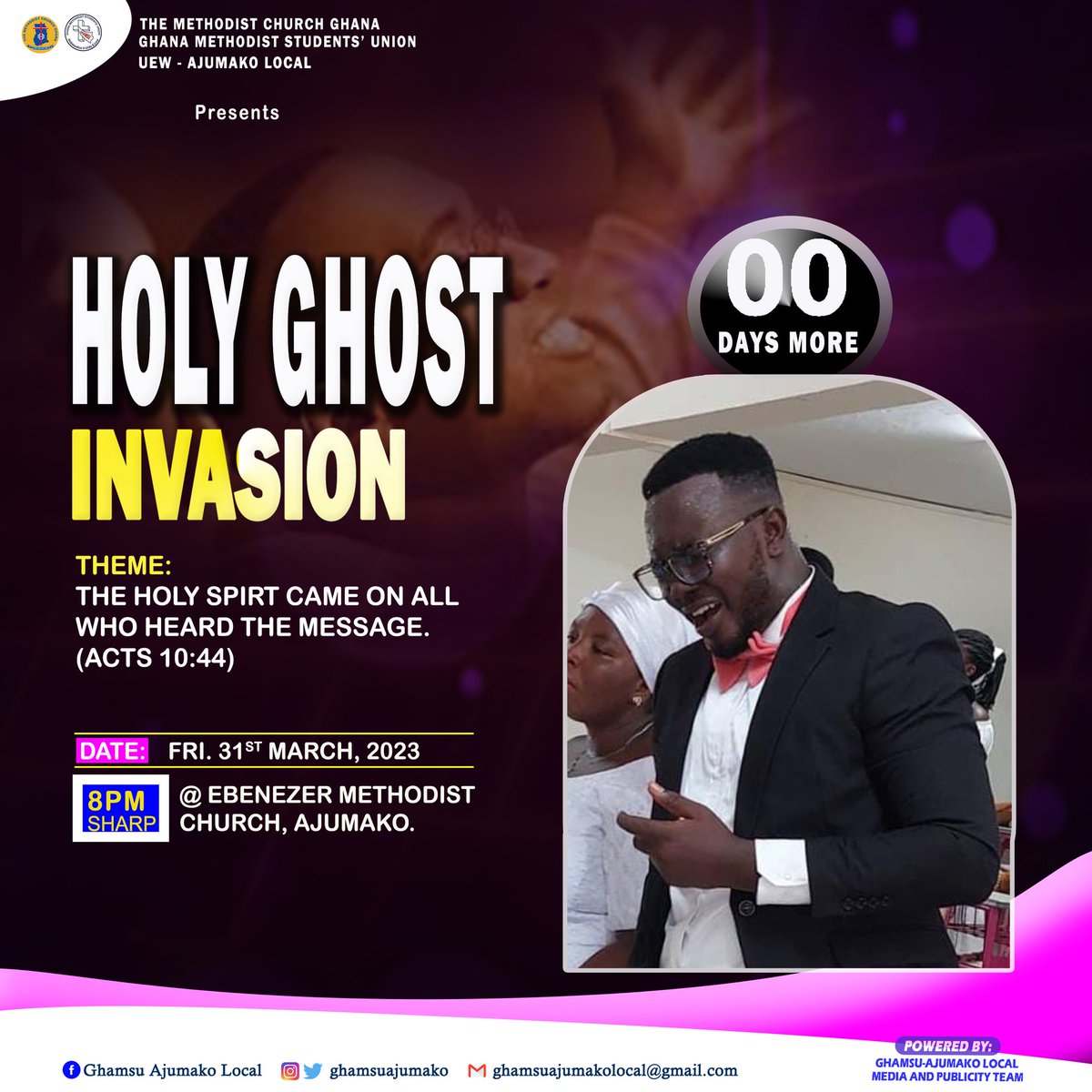 ghamsuajumako's tweet photo. #HolyGhostInvasion
#00daysmore
#It'sToday https://t.co/f0vxBECYLD