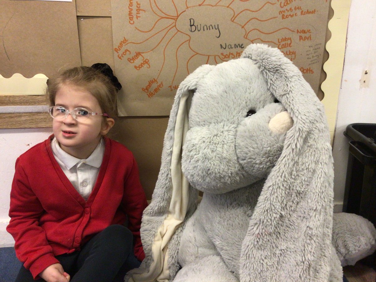 ForehillELC's tweet photo. We would like you to meet “April” the rabbit who has come to Forehill ELC for 3 weeks.  The children have been very welcoming and are showing April how caring  they are.  I wonder what April will be learning next? https://t.co/JtFfUVdQmg