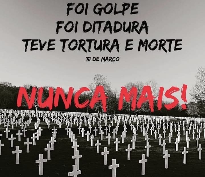 a_esquerdinha's tweet photo. Temos ÓDIO e NOJO à ditadura. Repudiamos todos os apoiadores  e enaltecedores de tortura e ditadura. Quem usa de púlpitos, plateia, internet, app e redes sociais pra exaltar torturadores deveria ser exemplarmente PRESO, rigorosamente PUNIDO! https://t.co/fzfKKFqOGx