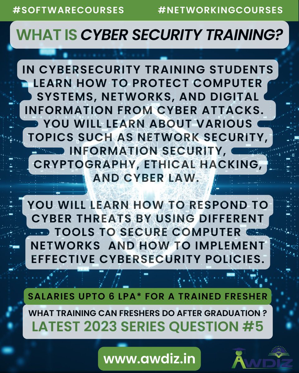 Course Detail Series - About Digital Cyber Security - Ethical Hacking Training

Visit awdiz.in 

#awdiz #awdizplacements #cehtraining #ethicalhackingcourse #CyberSecurityTraining #InfoSecTraining #SecurityTraining #bestnetworkingcourse
