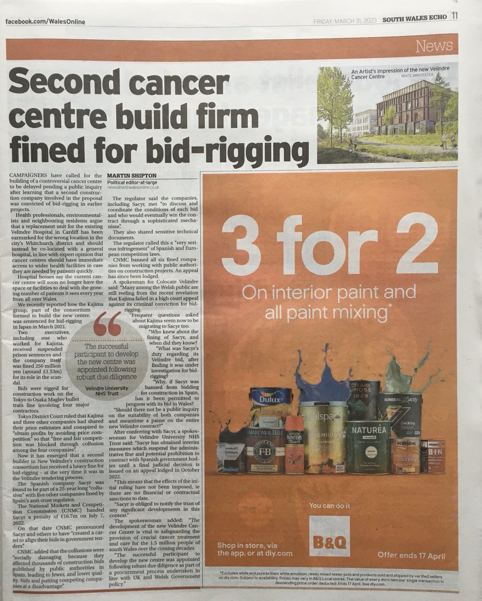 In the words of Ebeneezer Goode circa 1992:’naughty, naughty - very naughty!’ Good grief, ⁦@VelindreCC⁩ ⁦<a href="/VelindreMatters/">Velindre Matters</a>⁩ ⁦<a href="/SeneddWales/">Welsh Parliament</a>⁩ ⁦<a href="/Eluned_Morgan/">Eluned Morgan</a>⁩ Can you 100% guarantee you’re using taxpayers’ money wisely, here?