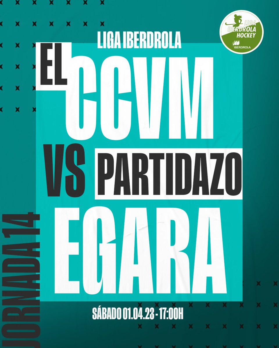 rfe_hockey's tweet photo. ‼️ #PartidazoMGS y #PartidazoIberdrola ‼️
📆 Jornada 14 - 01.04.23
🆚 @clubegara - @hockeyjunior
🆚 @ccvmoficial - @clubegara
🏆 #LigaIberdrola 🤜🤛 #ligamgs
Consulta los horarios del resto de jornada 👉
#HockeyEspaña | @iberdrola | @mgs_seguros https://t.co/HypQ1GoRwm
