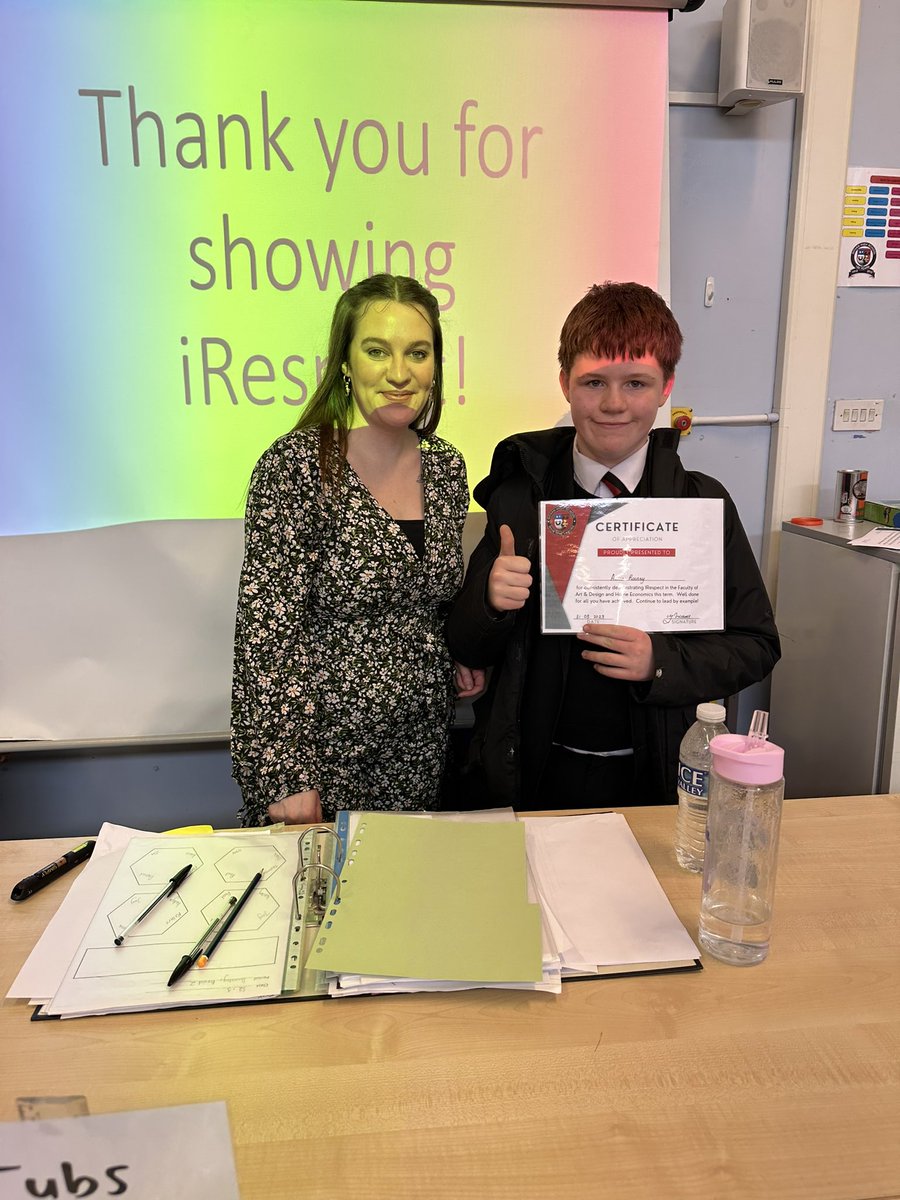 GovanHighSchool's tweet photo. Hot chocolate Friday to celebrate #irespect in the Faculty of Home Economics and Art! Well done all! https://t.co/S6FOnjbxGS