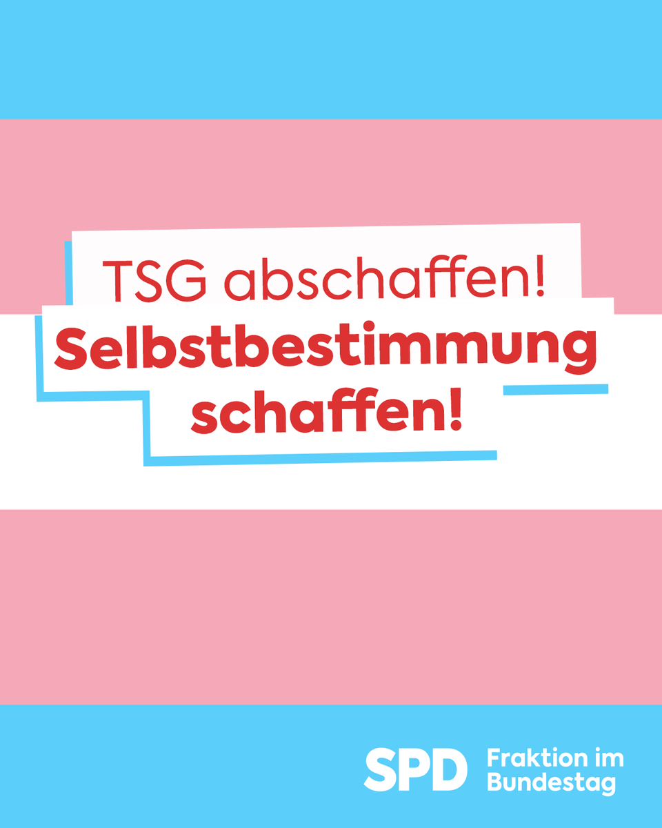 Trans* Frauen sind Frauen. Trans* Männer sind Männer. 

Niemand sollte sich verstecken müssen, benachteiligt, verfolgt oder angegriffen werden, weil andere in heteronormativen Weltbildern feststecken. 

Für Sichtbarkeit und Selbstbestimmung!
#TSGabschaffen #TransDayOfVisibility