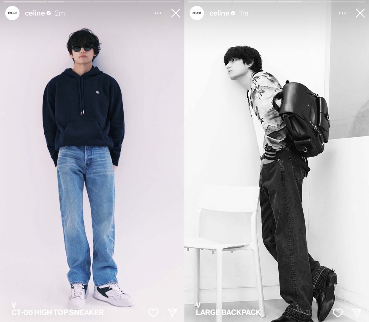World Music Awards on X: #BTS' #V displays his influence as brand  ambassador for #CELINE, selling out various items immediately from his look  at the opening of CELINE's pop-up store in Seoul