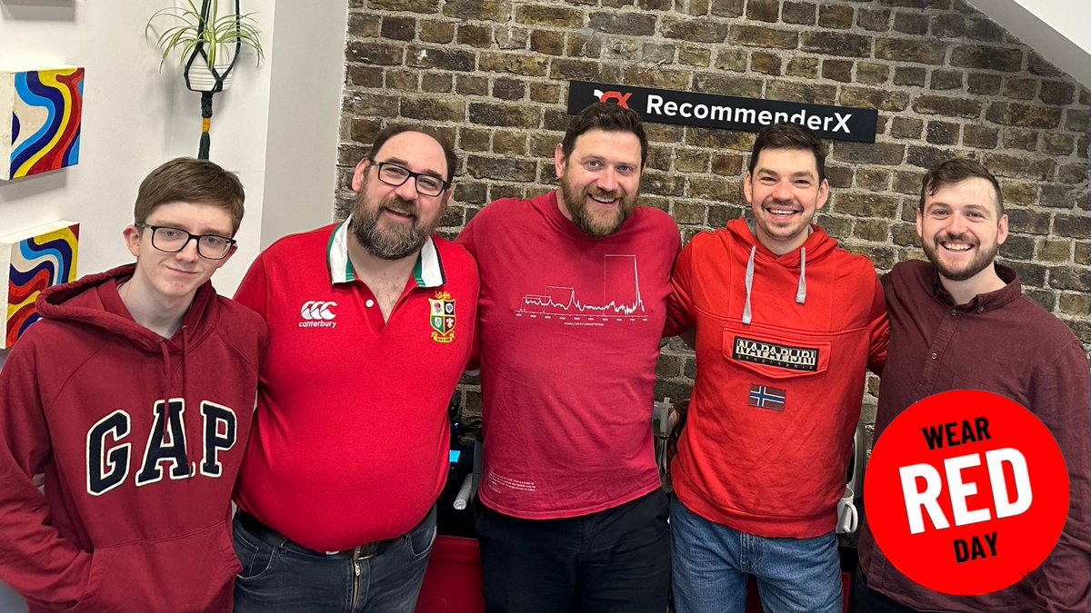 RecommenderX's tweet image. RecommenderX all in red today supporting the Immigrant Council of Ireland for #WearRedDay  Give Racism the Red Card #WRD23