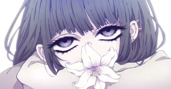 「百合の花 紫色の目」のTwitter画像/イラスト(新着)