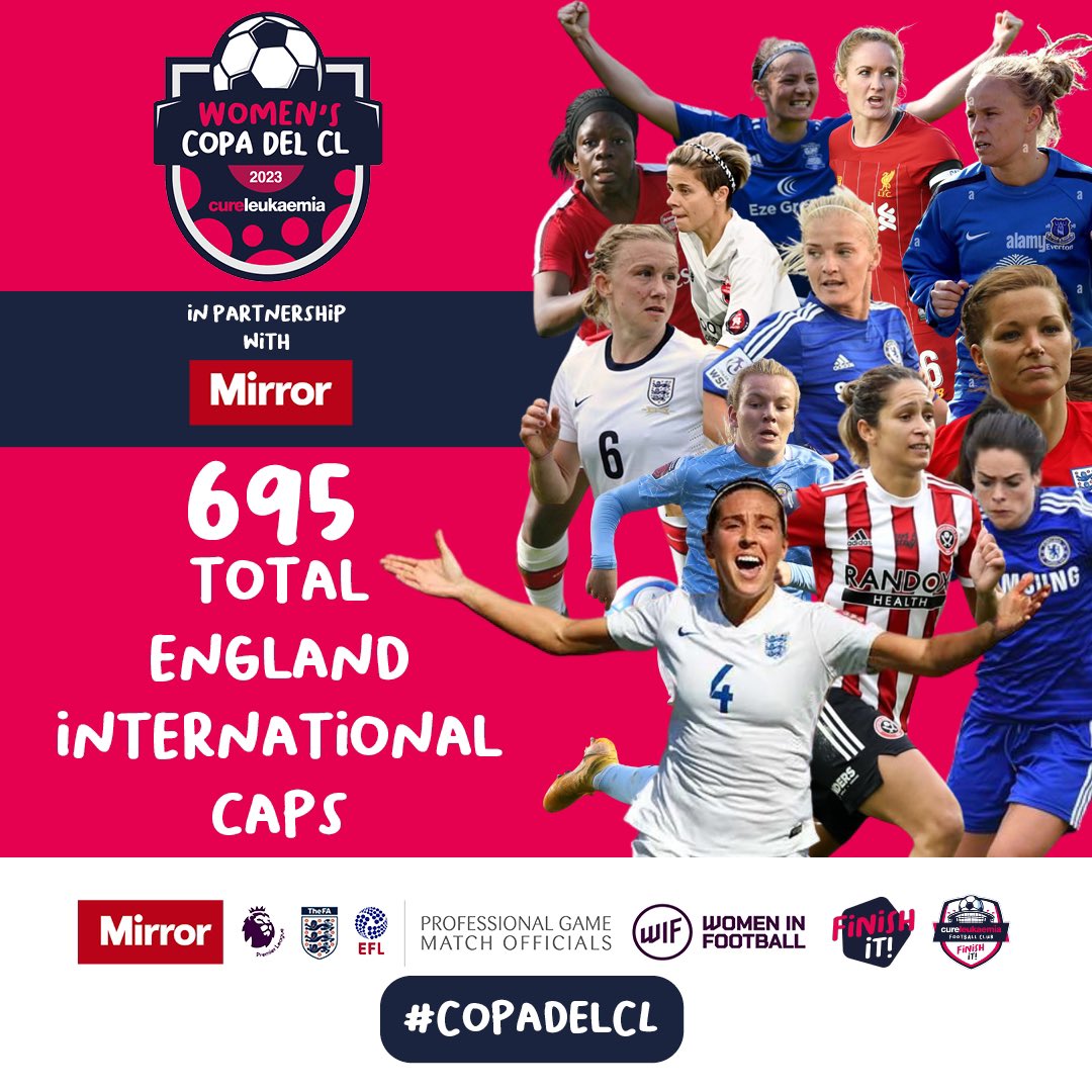 CopaDelCL's tweet photo. 695 TOTAL CAPS 🤯

We’re in awe of being surrounded by so many incredible football legends today 👏 

#CopaDelCL #womeninfootball #CureLeukaemia https://t.co/0DKfnj2QQf
