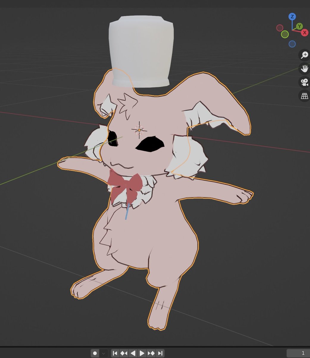 Zircon36g's tweet photo. サクラウサギちゃんwip
なんとか形になってきました。少しずつ少しずつ…
#uniene #blender #blender初心者 https://t.co/cegCwTgEE2