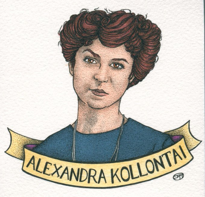 Today marks the 151st Birth anniversary of Alexandra Mikhailovna Kollontai. She was a Bolshevik, Marxist revolutionary feminist, intellectual and highly prominent woman within the Communist party and the first woman in history to become an official member of a governing cabinet.