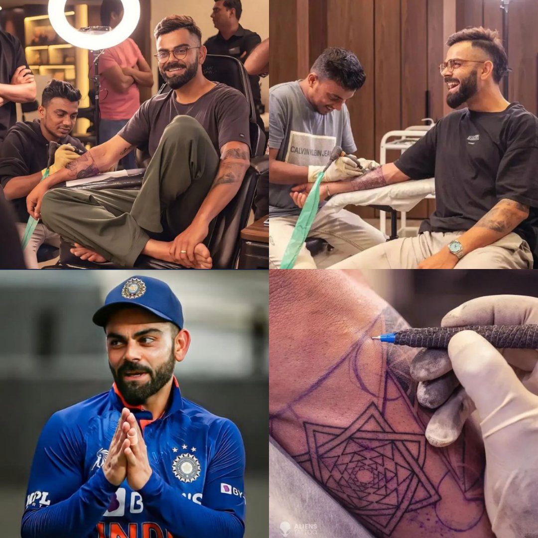 Cricketers Virat Kohli Chris Gayle inspire tattoos for Delhiites in IPL  season  Latest News Delhi  Hindustan Times