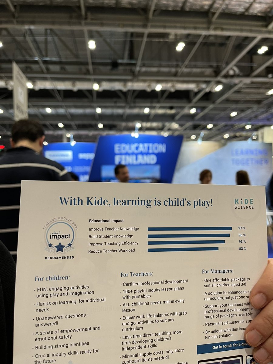 TheEdtechImpact's tweet photo. Great to see @sariirene from @KideScience at #Bett2023 showcasing their evidence collected on #edtechimpact 💡
#edtechevidence https://t.co/A8SMqI2q1P
