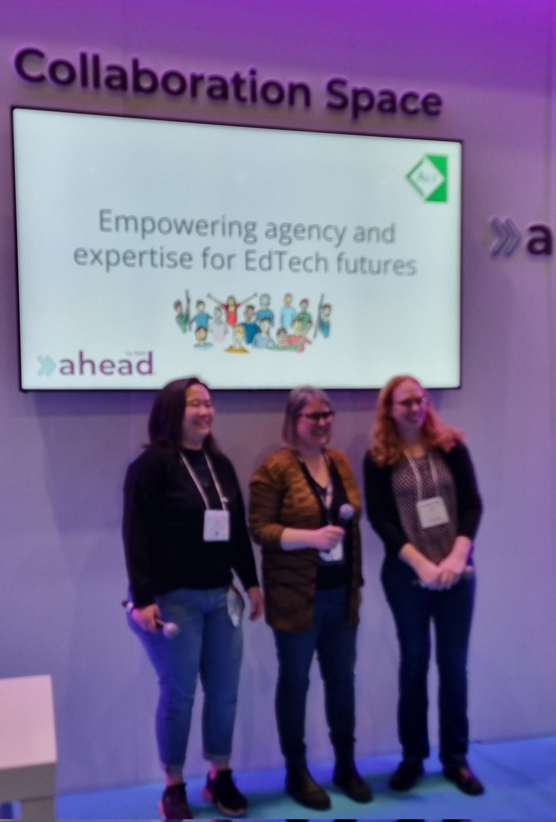 mandyjjack's tweet photo. Just getting comfy for the @A_L_T Empowering agency talk... looks interesting. #Bett2023 https://t.co/WmvKp8FxYa