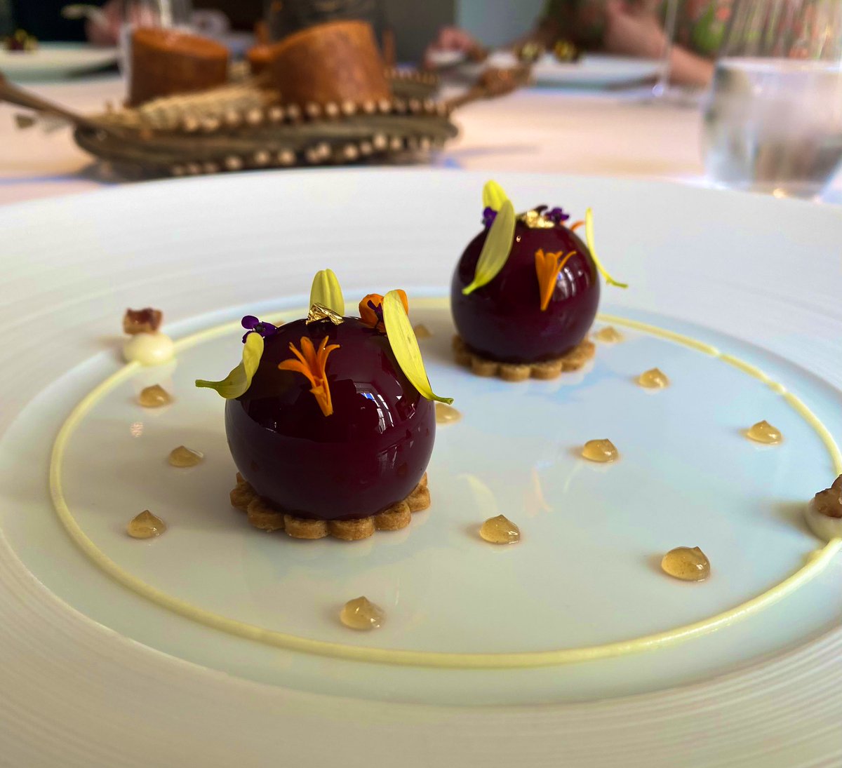 OrlaDukes's tweet photo. A splendid afternoon yesterday spent with the best people @ChapterOneByMV, and what a cracking lunch - so good in every detail. Impeccable, elegant and delicious 🤩 https://t.co/39t9sIVcI1