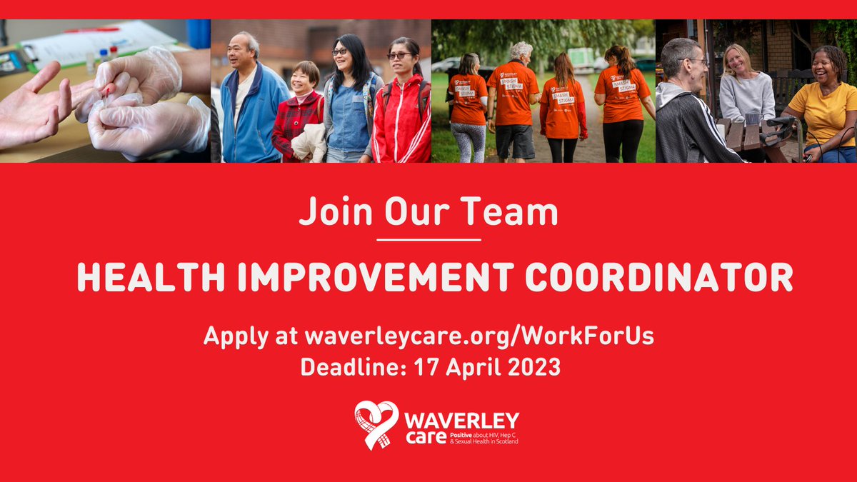 📢 Join Team Waverley Care! 

We're looking for a highly engaged professional to provide support services to people living with HIV across the Lothian area. 

➡️ For more information, and to apply, visit waverleycare.org/health-improve…. Applications close 17 April 2023.