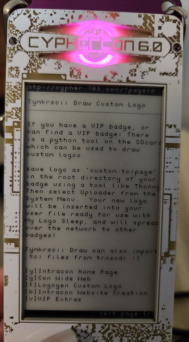 DomofData's tweet image. CypherCon 6.0 VIP badge is so much fun! Still going through [r] but loving the custom logo option, doing my silly little tasks 😂 @CypherCon @tymkrs