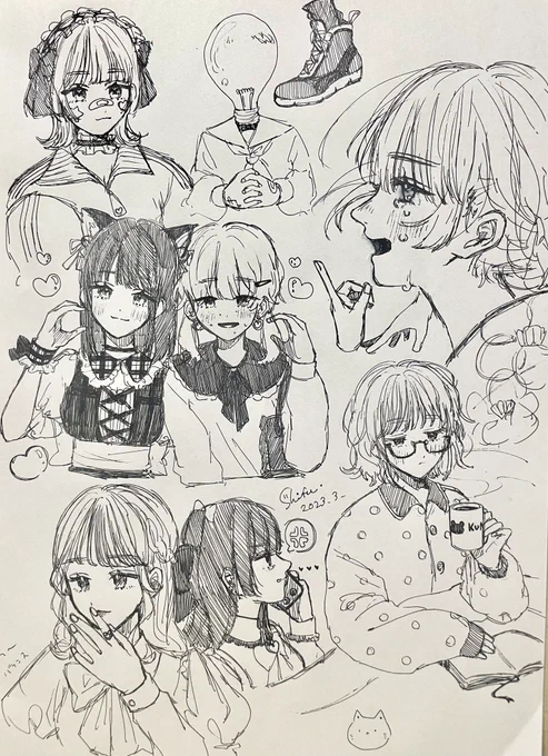 何も考えずに描いてた落書き 