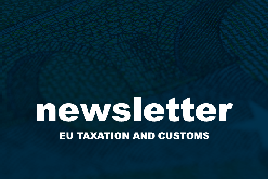 EU_Taxud's tweet photo. The 3rd edition of our @EU_Taxud newsletter is out! 

This month 👇

💻 Interview on VAT for platforms 
👀 Look ahead to upcoming customs reform
📊 New taxation data to crunch
✈️ New phase of #ICS2 launches 

🔖 Read | https://t.co/mMNttqvDGG
✒️ Sign up | https://t.co/3XeAJVe1q2 https://t.co/Fh6eV1OcAx