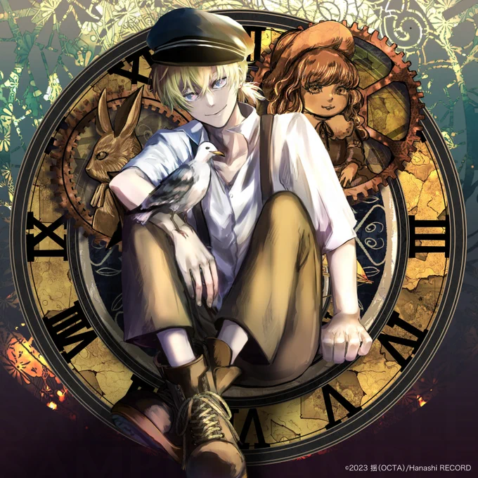 【Work】声優朗読CDシリーズ『朗読喫茶 噺の籠～あらすじで聴く文学全集～』第四期後半のジャケットイラスト(キャラデザ含)を担当しました。#揺Work絵 