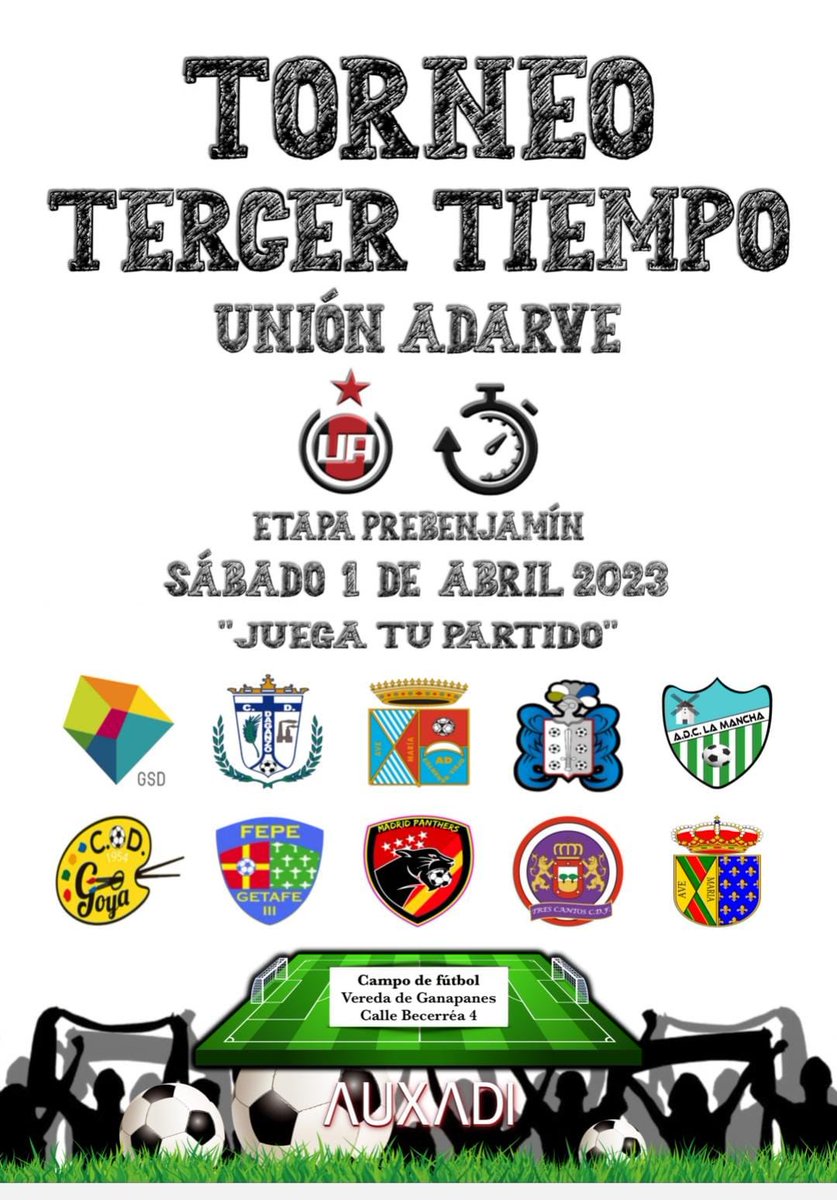 UnionAdarve's tweet photo. 😍 Mañana, la mayoría de nuestra #CanteraRojinegra no tiene liga, pero hay TORNEAZO en Ganapanes

👶🏻 Varios equipos de la etapa PREBENJAMÍN se dan cita en la guarida para vivir un día inolvidable

🐺 ¡Os esperamos con los brazos abiertos en nuestra casa! ❤️🖤 https://t.co/Lj6ahH9LxT
