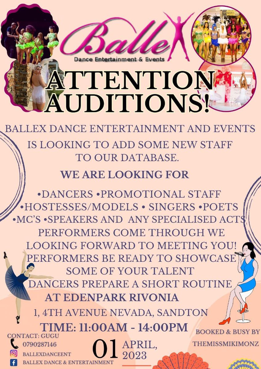 BallexDanceEnt's tweet photo. #Auditions #Tomorrow!!! https://t.co/ChzrawcmN4
