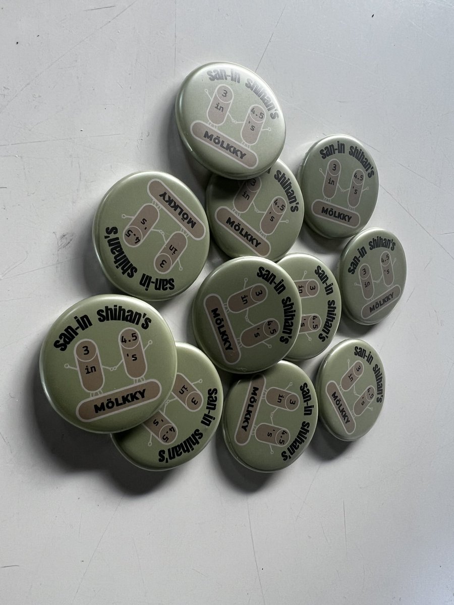 san_inshihans's tweet image. 明日はいよいよ津和野大会ですね！
沢山の方と試合出来るの楽しみにしてます。
また缶バッチの交換もよろしくお願いします。
#モルック
#津和野大会
#3in4.5s
#缶バッチ