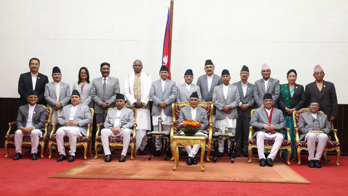ANI on Twitter "Nepal 10 ministers swornin in the latest round of