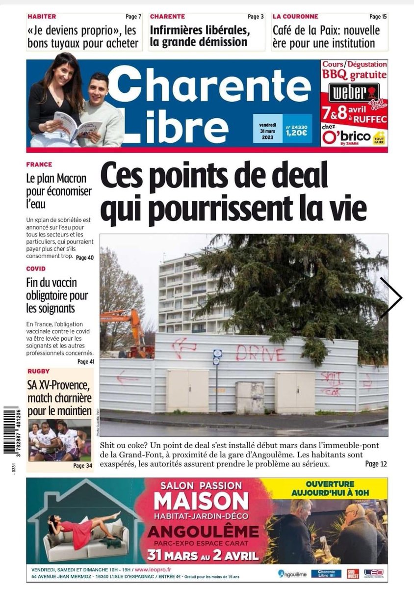 Idelencolere's tweet photo. Article sur la  @charentelibre sur lequel est évoqué le collectif des #infirmiersliberauxencolere @EmmanuelMacron @Elisabeth_Borne @FrcsBraun @TPMP @Qofficiel https://t.co/Ov9PZ6OPQ4