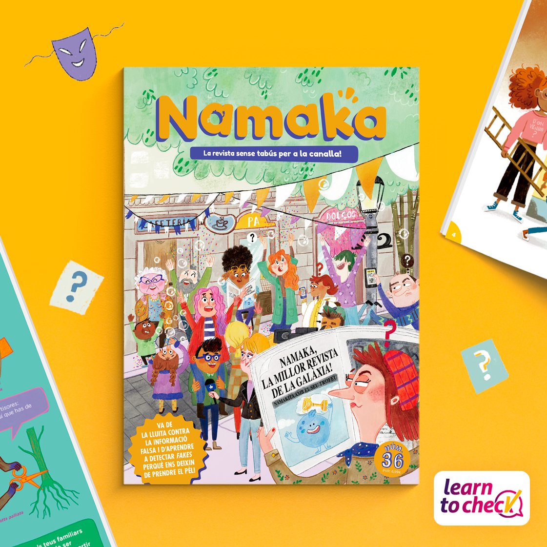 La Namaka número 36 va de la lluita contra la informació falsa i d'aprendre a detectar fakes perquè ens deixin de prendre el pèl! ⁠Amb la col·laboració superespecial de <a href="/learntocheck/">Learn to Check</a>! 💻️
⁠

⁠