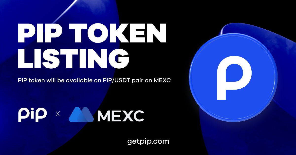 📢 $PIP is getting listed on @MEXC_Global 
 
There will be a listing event on MEXC Kickstarter  
Details of the program 
👉 support.mexc.com/hc/en-001/arti…

Trading will start at 2023-04-06 10:00 (UTC) 🔥

Stay tuned for more updates 🙌

#PIPToken #MEXC