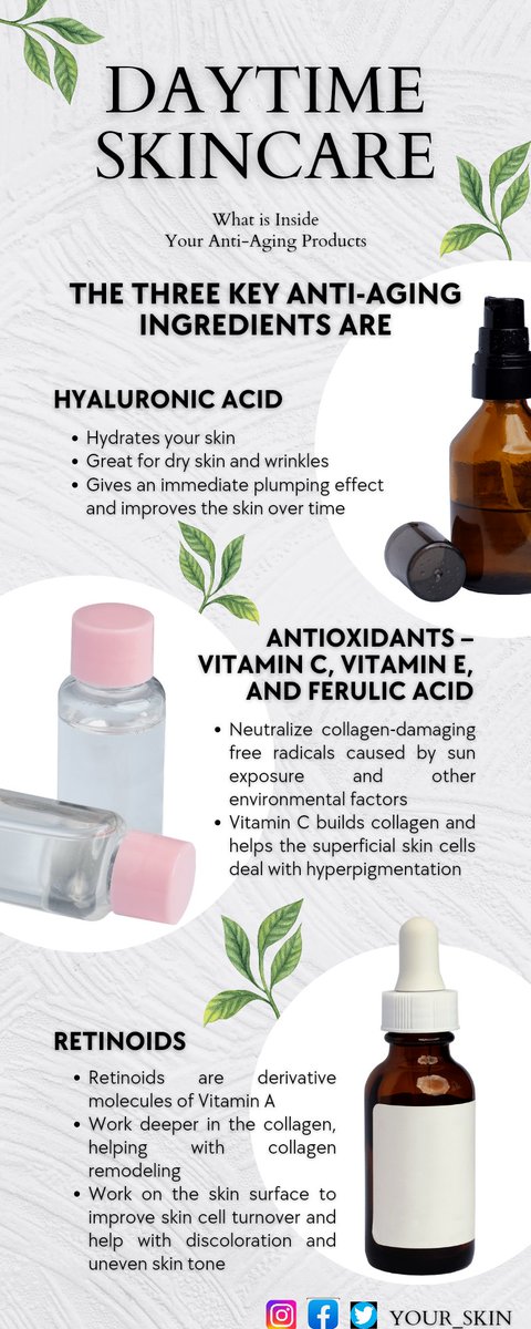 yourskin237's tweet photo. What's is in Your Anti-Aging products.

Here are the TOP Anti-Aging SKINCARE ingredients. https://t.co/7SLI1Q5Fh7