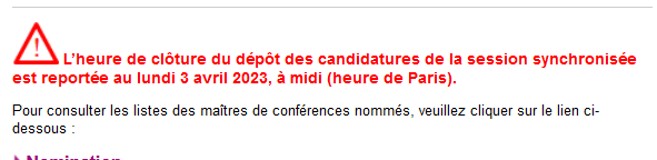 CerclePrecaires's tweet photo. Le dépôt des candidatures a été de nouveau repoussé : vous avez jusqu'au lundi 3 avril à 12h pour finaliser vos candidatures sur galaxie https://t.co/ue1fzVitfr