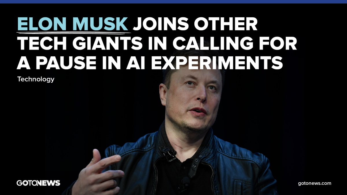 Elon Musk and other tech giants have issued an open letter calling for a halt to the creation of powerful artificial intelligence systems to ensure their security. 
#technologynews #elonmusk #ai #aiexperiments #latest #trending #viral #gotonews