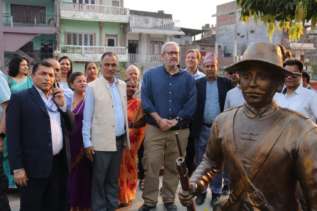 SudridhNURP's tweet photo. BSMC leadership &amp; development partners walk through the old city of Butwal. Redevelopment of #OldBatauli is one of the priority projects for BSMC. NURP has supported BSMC in preparing a #redevelopmentplan for Old Batauli. The link to the Urban Renewal Study is given below. https://t.co/wJExibNXR3