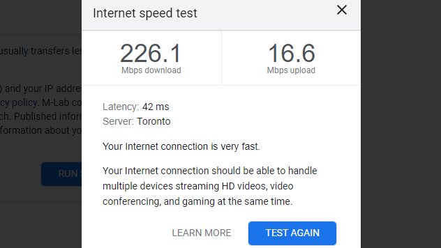 Did my #speedtest this morning and I'm pulling 226.1Mbs download and 16.6mbps upload on @TMobile Home Internet. Unreal. #TheVegasGuy #TMobile #TMobileHomeInternet #TMobileInternet #5G