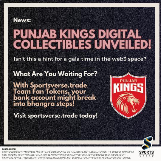 sportsverse_'s tweet photo. Hey #cricketfans

Spice up your season with https://t.co/3664723ELH 
Trade your favourite team's #fantokens during #IPL , enjoy their wins and #earn with it!
Keep spirits high with Bhangra moves, team victories & safe, hassle-free #trading 

Join us now make informed decisions. 

#discord : https://t.co/gIX2SnkxuZ

#telegramchannel : https://t.co/RdVBMiF01t

#IPL2023 #t20 #PunjabKingsIPL #sportstrading #ipl23 #T20