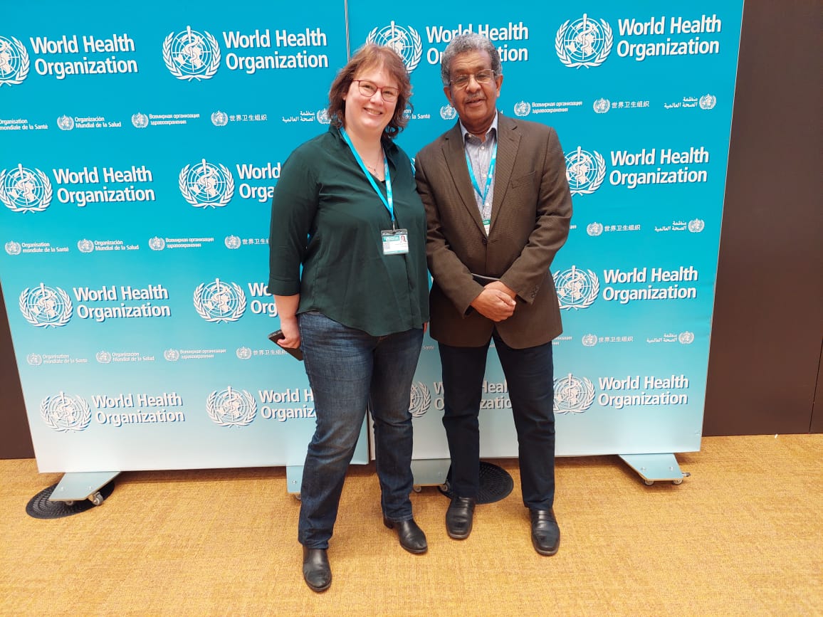 .@wwjvdsande and @ProfAHFahal at the first @WHO Global Meeting on #skinNTDs.