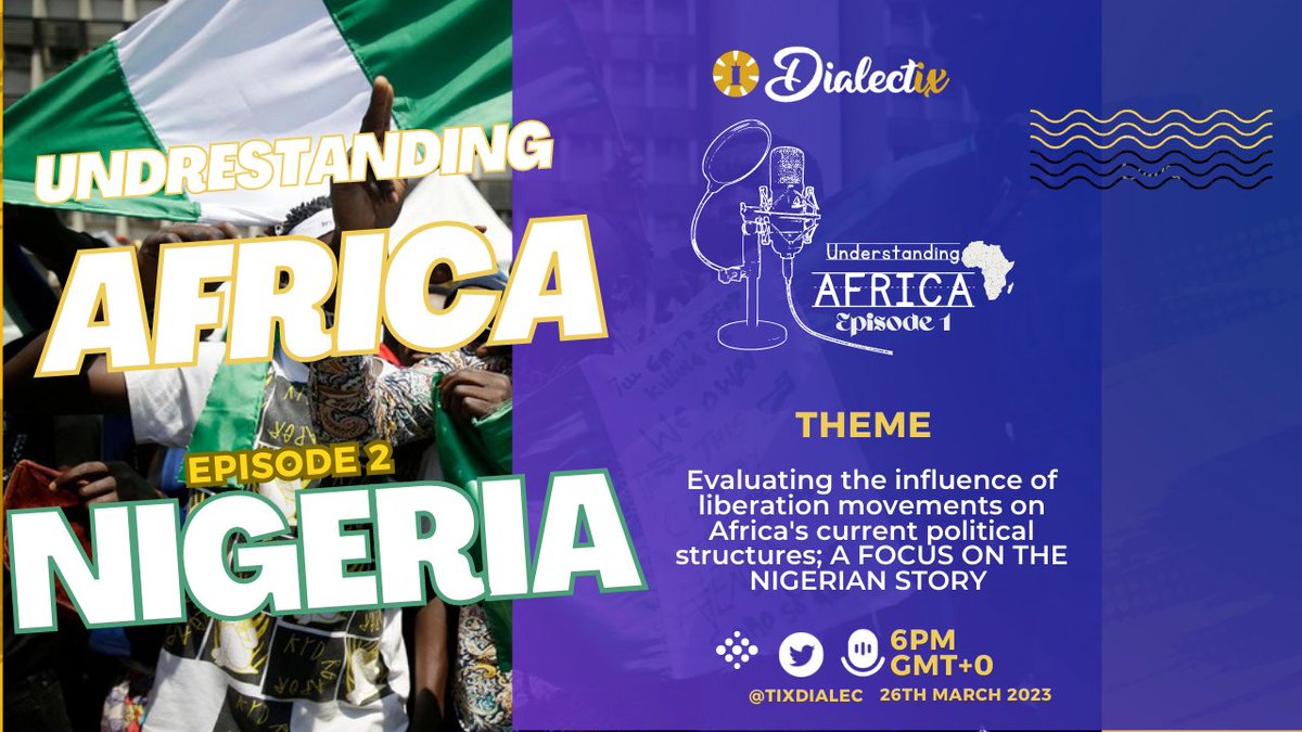 TixDialec's tweet photo. Did you miss our recent Twitter Space Event? 
Don't worry!
Listen in on the full recording from our Live Twitter Space Event on Nigeria's Liberation Movement and its impacts on the country's political structure:
https://t.co/WHBW0WlIcx https://t.co/Ybp2OkDtTe
