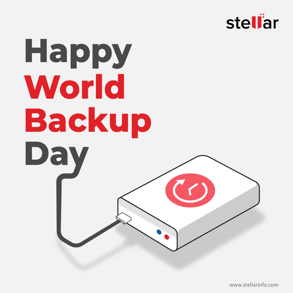 stellarinfo's tweet image. Backing up your data today can save you from a data disaster tomorrow.  Don't wait until it's too late! Happy World Backup Day! 🌐💿 #WorldBackupDay #BackupYourData #DataSecurity  #AskStellar