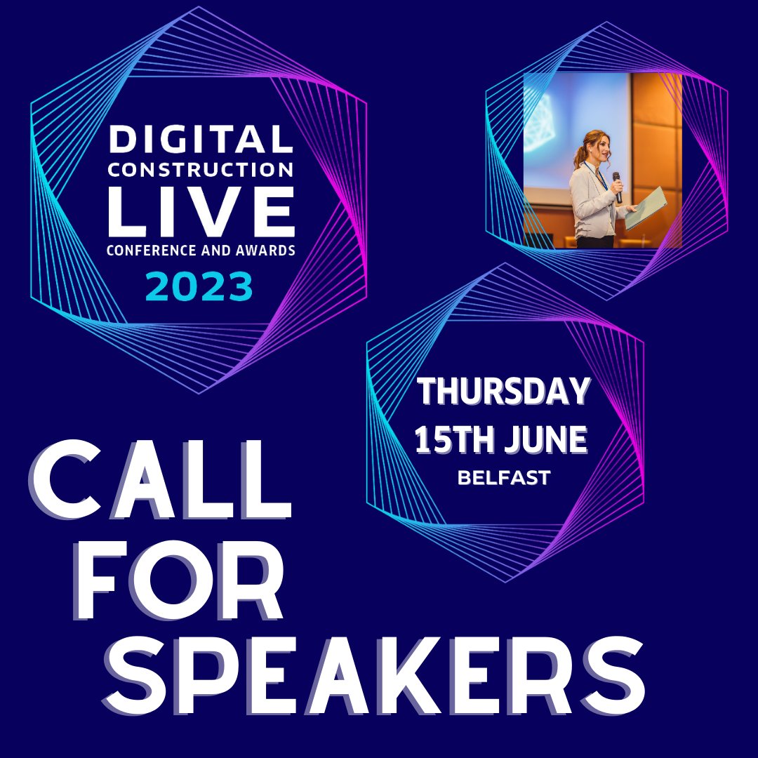 Share your expertise at Digital Construction Live 2023! To submit an application, click here >>> bit.ly/3FZpRmq #speakers #digitalconstruction #digitalconstructionlive #joinus #construction