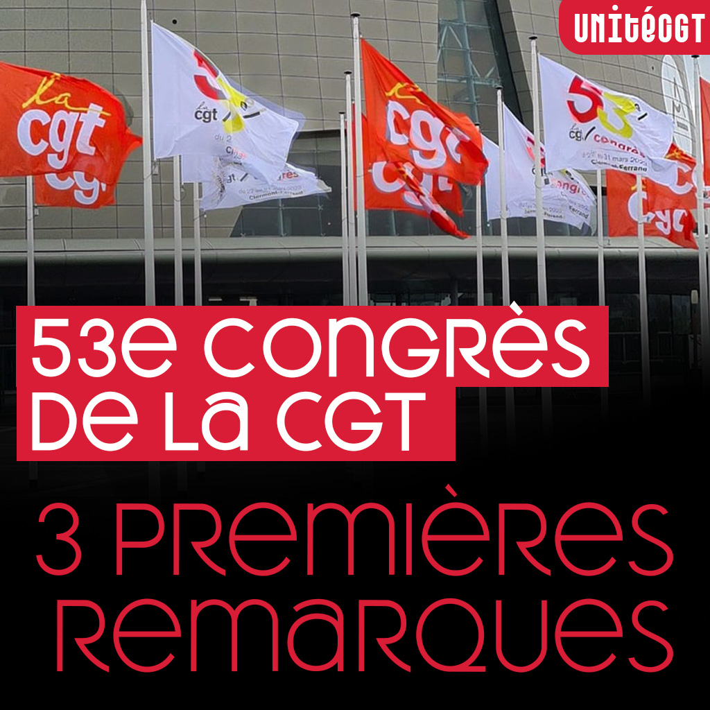 Trois premières remarques après l'élection de la Commission Exécutive Confédérale, du Bureau confédéral et de Sophie Binet comme SG de la Confédération CGT :